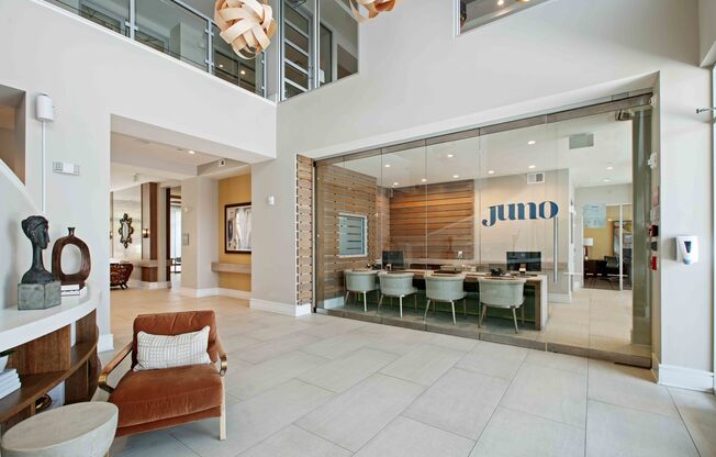 Juno at Winter Park apartments in Winter Park Florida photo of leasing office