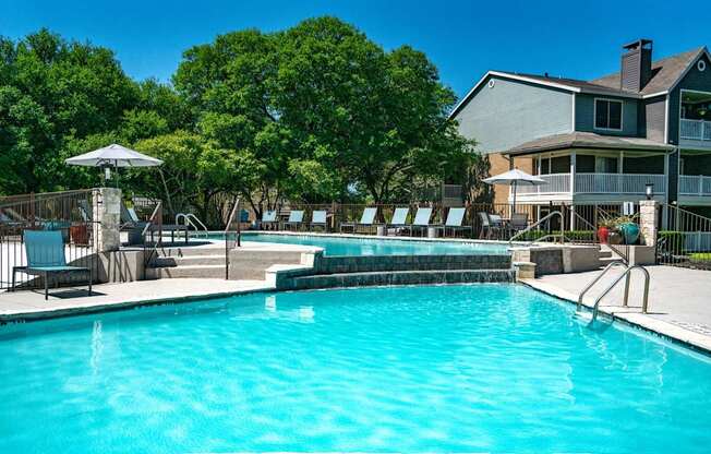 resident pool in apartments near the domain