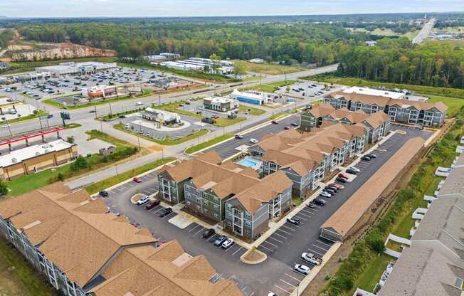 Grande at Geyser Falls Luxury Apartments Aerial View