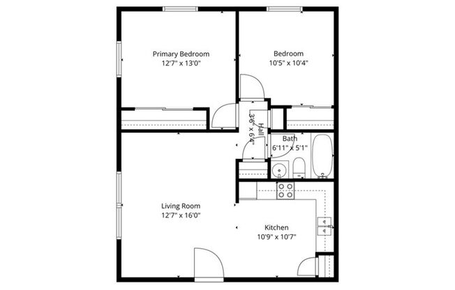 2 beds, 1 bath, 900 sqft, $995, Unit 215B-08