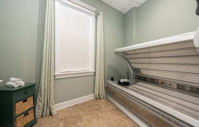 a washer and dryer closet in a laundry room