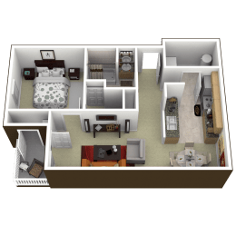 1 bed, 1 bath, 763 sqft, $1,180