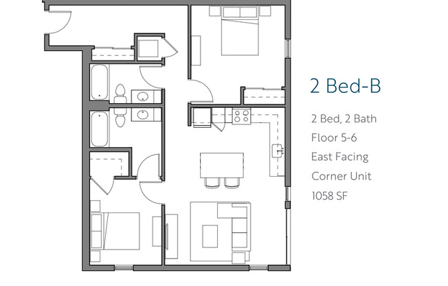 2 beds, 2 baths, 1,058 sqft, $2,995, Unit 209