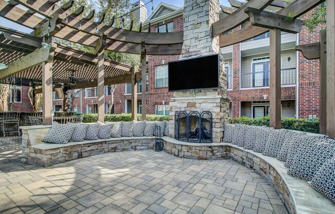 outdoor fireplace