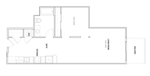 1 bed, 1 bath, 768 sqft, $2,801