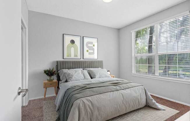 Bedroom with Plush Carpeting