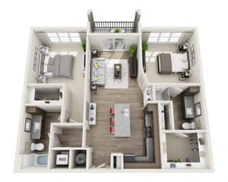 2 beds, 2 baths, 1,148 sqft, $2,205