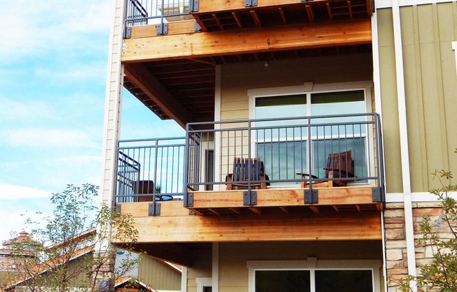 Private Covered Patios and Balconies at Longmont Apartments Near Calkins Lake