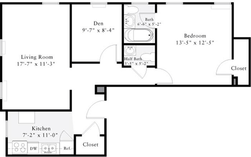 1 bed, 1 bath, 725 sqft, $2,142, Unit 0508