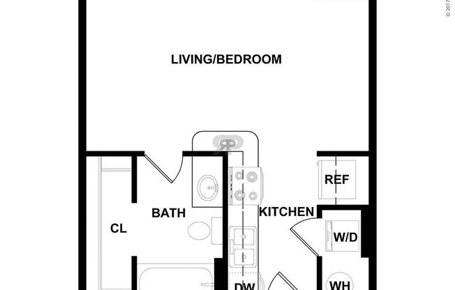 1 bed, 1 bath, 405 sqft, $1,325