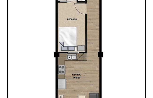 1 bed, 1 bath, 527 sqft, $1,295, Unit 314