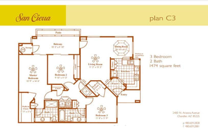 3 beds, 2 baths, 1,474 sqft, $2,254