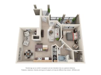 1 bed, 1 bath, 881 sqft, $1,479
