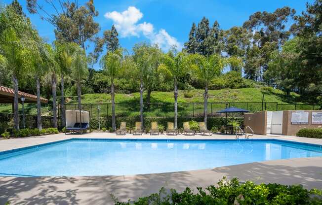 Swimming pool at 55+ FountainGlen Laguna Niguel