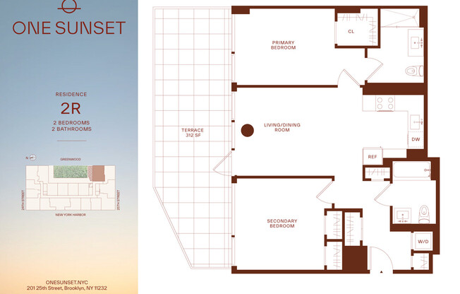 2 beds, 2 baths, $5,192, Unit 2RP
