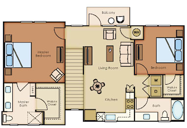 2 beds, 2 baths, 1,215 sqft, $1,913