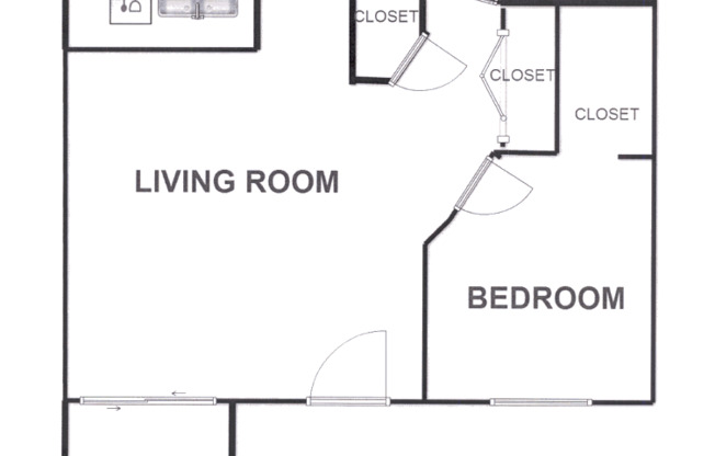 1 bed, 1 bath, 672 sqft, $995, Unit BW0421