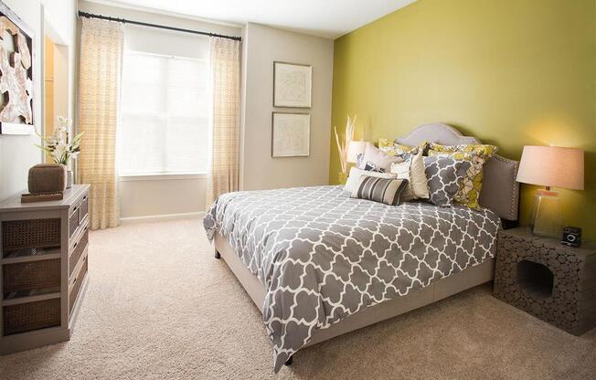 Beautiful Bright Bedroom With Wide Windows at Ansley at Roberts Lake, Arden, NC