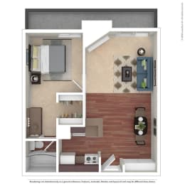 1 bed, 1 bath, 650 sqft, $1,870