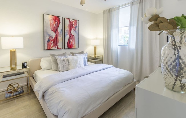 Spacious Bedroom With Comfortable Bed at Twenty2 West, West Miami, FL, 33155