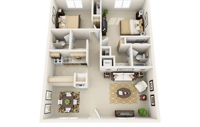 2 beds, 2 baths, 988 sqft, $2,175, Unit 122
