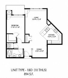 1 bed, 1 bath, 867 sqft, $1,765