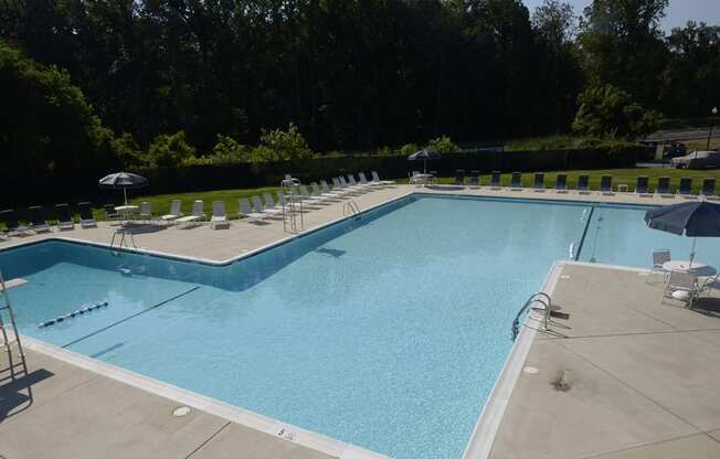 Poolside Entertainment Area at Woodridge Apartments, 3901 Noyes Circle, Randallstown, MD 21133