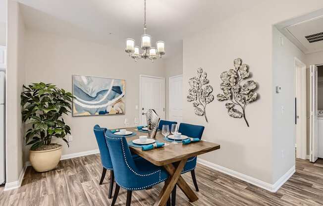 Dining area at Santa Rosa Apartments