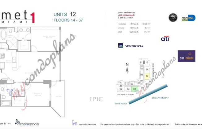 2 beds, 2 baths, $4,300, Unit #3212