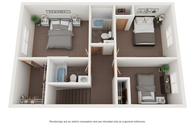 3 beds, 2.5 baths, 1,440 sqft, $1,515, Unit 10GER2