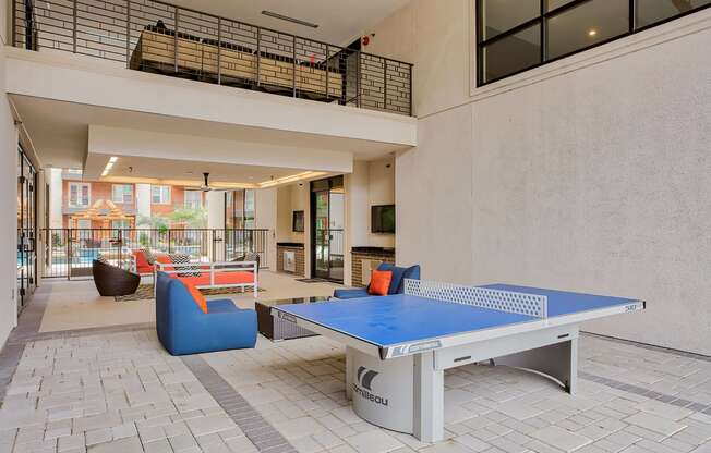 Play Pingpong In Our Relaxing Courtyard at Windsor by the Galleria, Dallas, TX