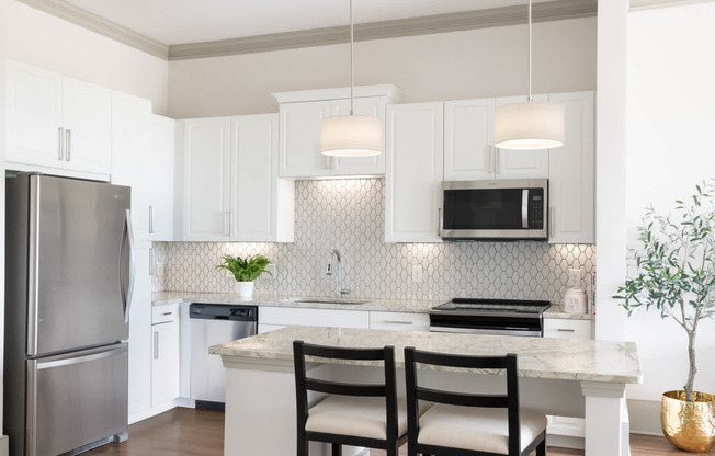 Kitchen with Stainless Steel Appliances