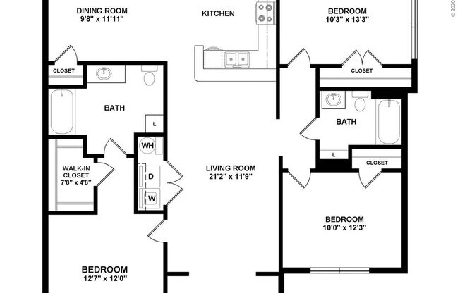 3 beds, 2 baths, 1,317 sqft, $1,608