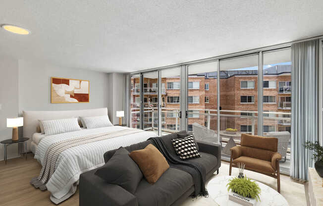 Living Room with Hard Surface Flooring