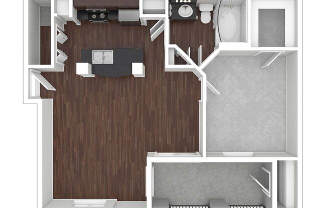 1 bed, 1 bath, 757 sqft, $1,100