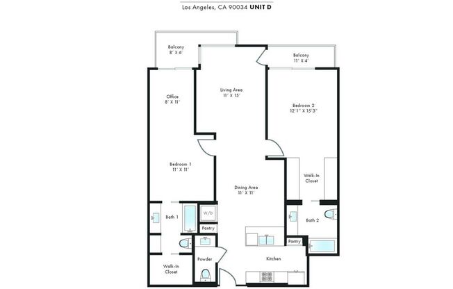 2 beds, 2.5 baths, 1,370 sqft, $6,750, Unit 714
