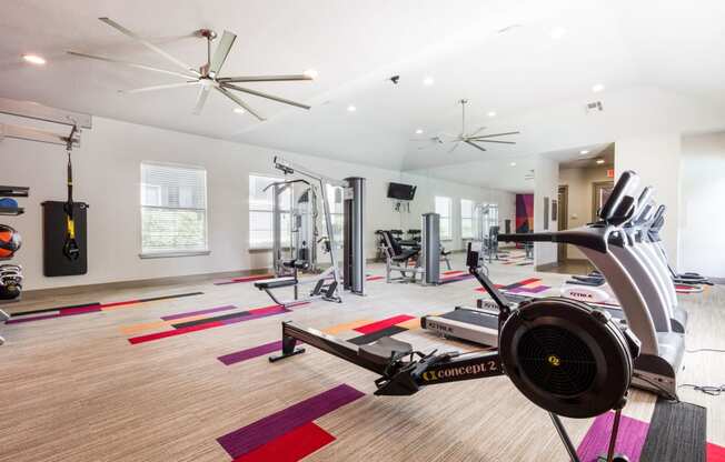 fitness center- cardio machines, weighted machines, free weights