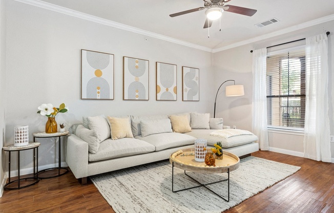 Large living rooms ready for you to entertain! at The Fairways at Star Ranch, Hutto, Texas
