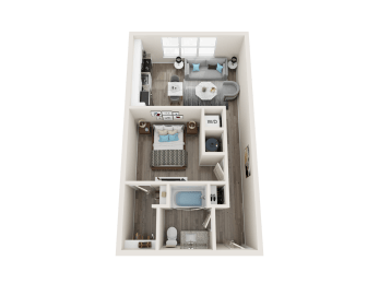 A2 Floor Plan at Link Apartments® Linden, Chapel Hill, 27517