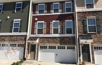 Beautiful 3 Story 3 Bedroom Townhouse with Huge 1st Floor Flex Space with Access to Patio + 2 Car Garage and Community Pool @ The Villages of Apex, Apex, Available November 14th!