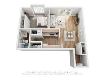 1 bed, 1 bath, 757 sqft, $1,225