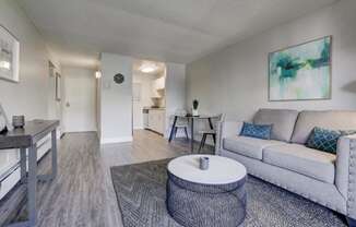 Hudson at Highline Apartments in Denver, Colorado Model Living Room