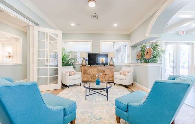 Clubhouse Seating Area at Heritage Bay, Jensen Beach Florida