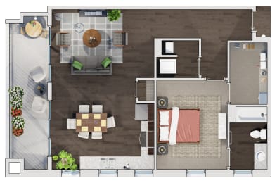 1 bed, 1 bath, 1,133 sqft, $1,801