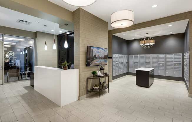 Galtier Towers Apartments in Lowertown, St. Paul, MN Refined Lobby