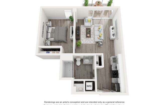 1 bed, 1 bath, 620 sqft, $1,470, Unit 202