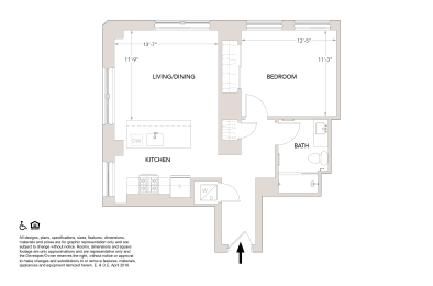 1 bed, 1 bath, 741 sqft, $2,400