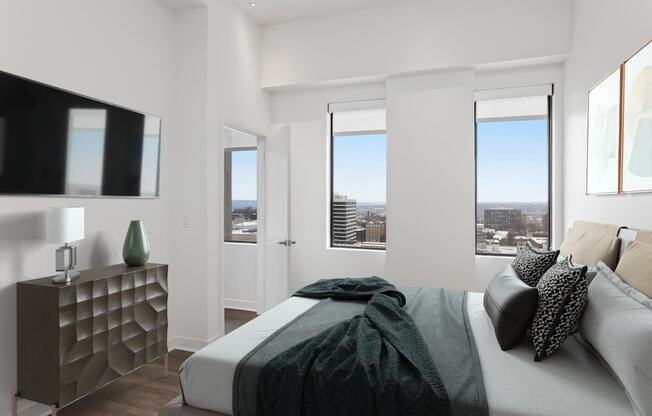 One bedroom Kitchen at Sky on Main in Kansas City