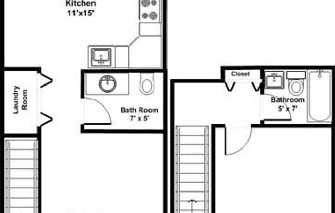 1 bed, 1.5 baths, 1,000 sqft, $995, Unit 5274
