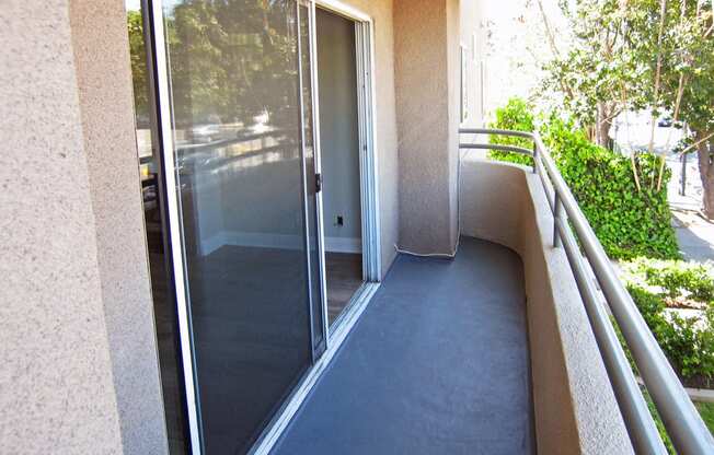 Private balcony overlooking Laurel Canyon Blvd.
